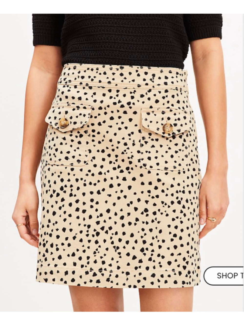 Loft cheetah print skirt size 6